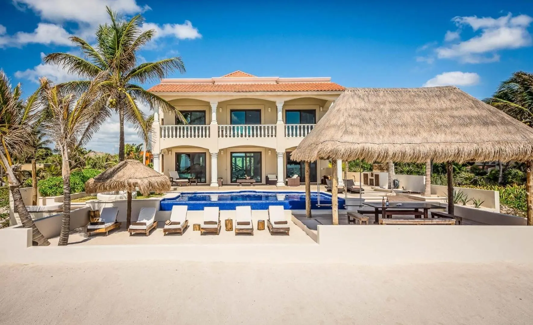 Sofi Beachfront Villa In Tankah Bay! Chacalal Mexico